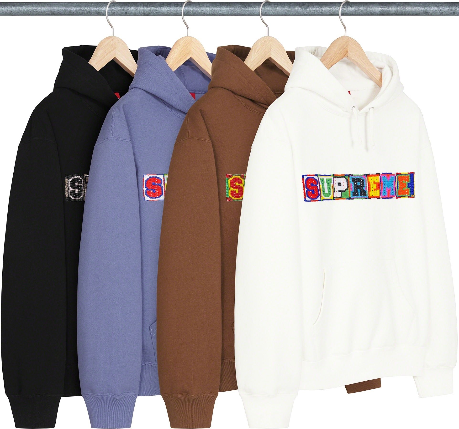 Beaded Hooded Sweatshirt